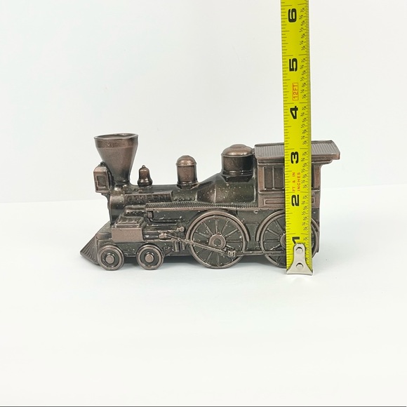 Vintage 1974 Banthrico Chicago Metal Train Coin Money Bank - Picture 6 of 11